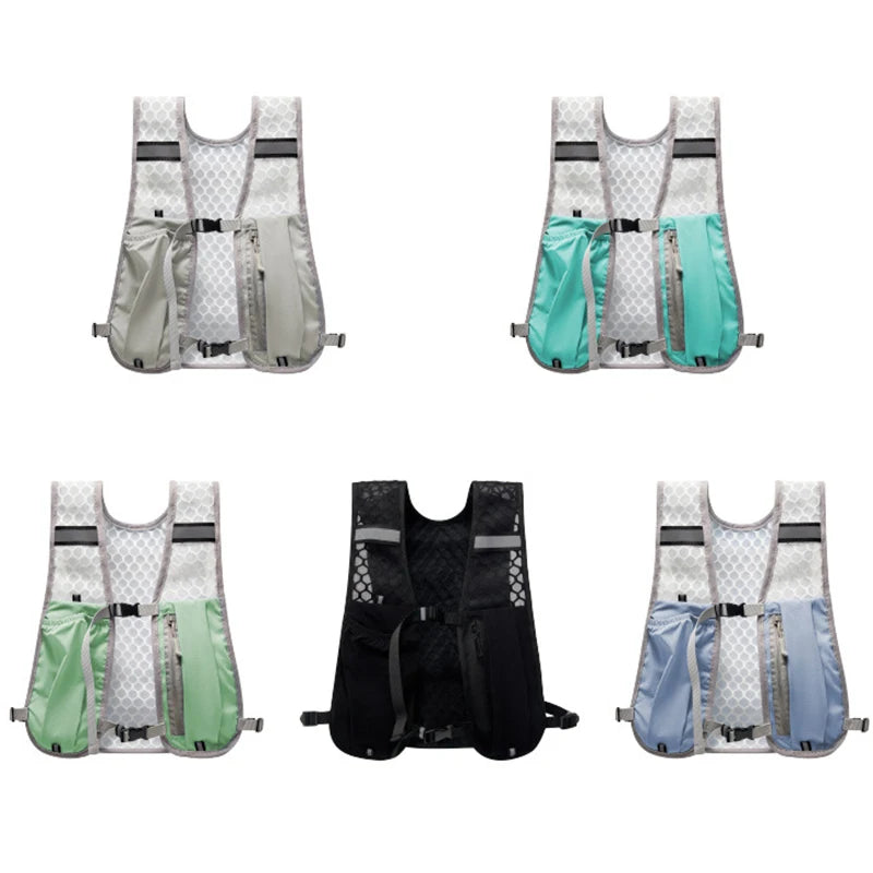 Laufweste Pro – Ultraleichte Trinkweste mit reflektierenden Taschen für Joggen, Wandern & Training