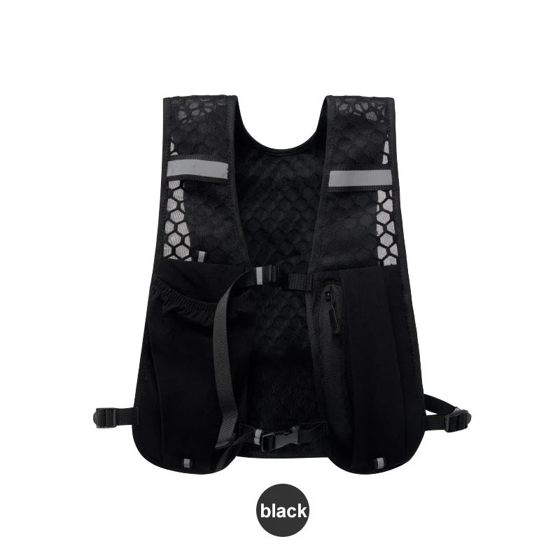 Laufweste Pro – Ultraleichte Trinkweste mit reflektierenden Taschen für Joggen, Wandern & Training