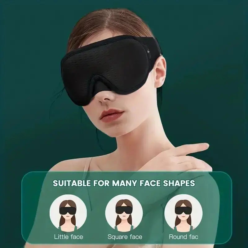3D-Schlafmaske – Ergonomische Augenmaske für erholsamen Schlaf & Reisen