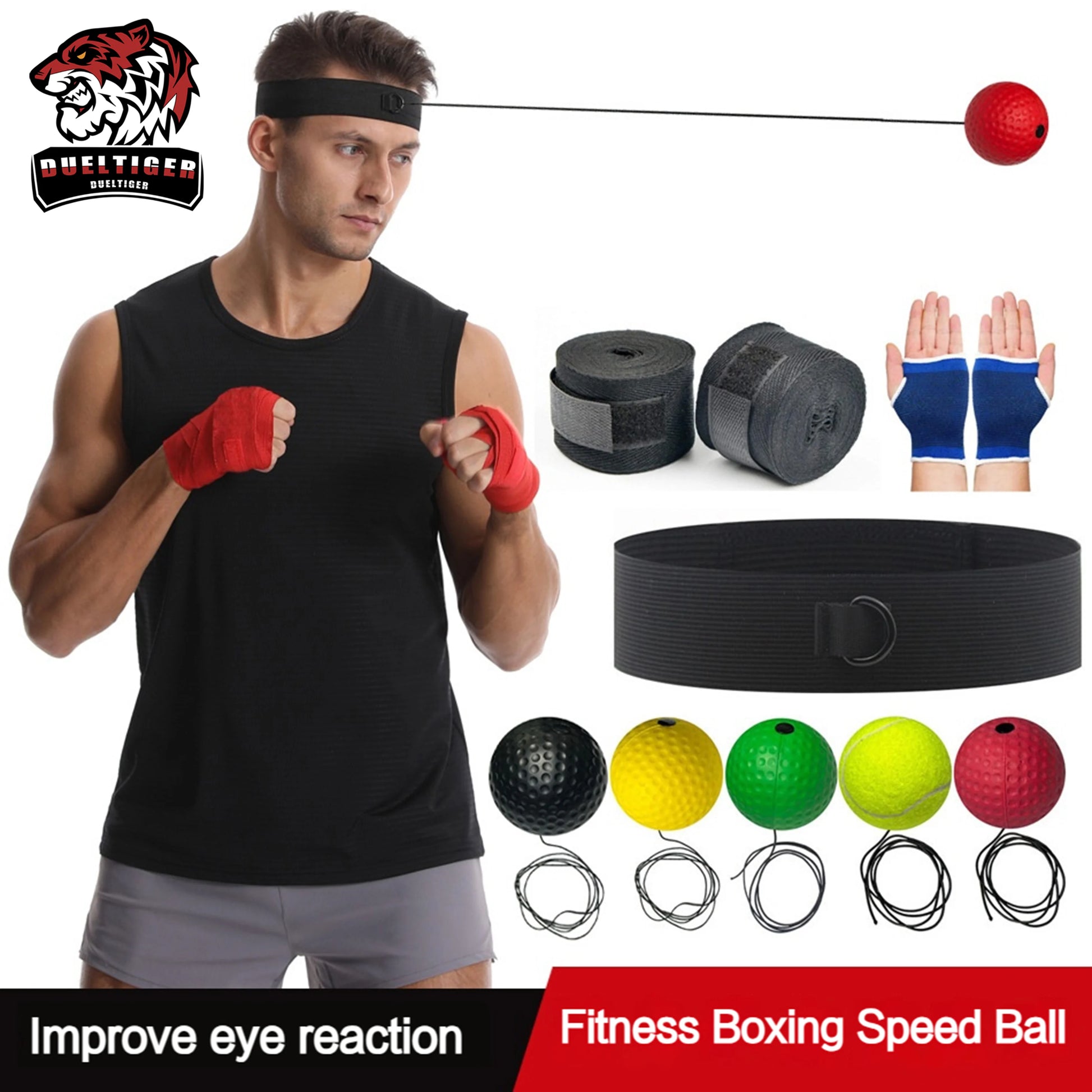 Boxing Reflex Ball – Kopfmontiertes Trainingsgerät zur Verbesserung von Reaktion & Koordination